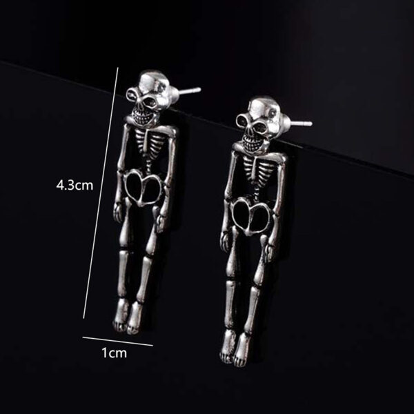 Wholesale Halloween Skeleton Exaggerated Dark Style Earrings