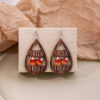 Wholesale Cartoon Halloween Pumpkins Make Weird Ghost Wooden Earrings