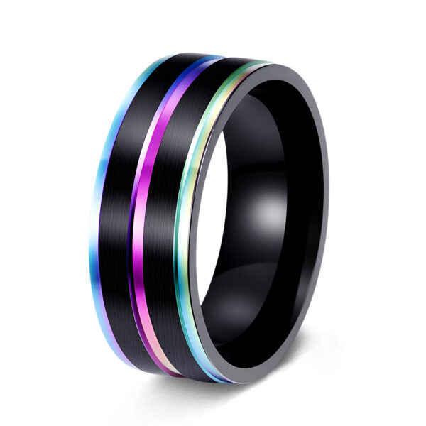 O1CN01e2663u25XXqfjOMCc_2525097536-0-cib Wholesale Stainless Steel Iridescent Men's Rings