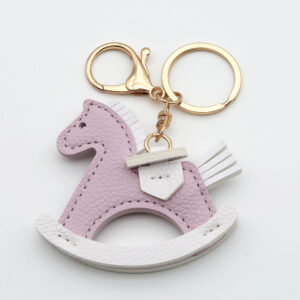 Little wooden horse purple lychee pattern