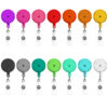 Wholesale Color Semi Transparent High Elasticity Badge Scroll with Retractable Plastic Keychain