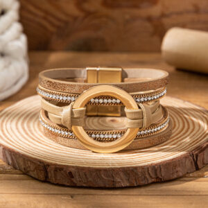 24060408-khaki / Leather