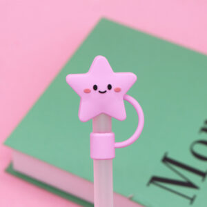 Pink star 10mm / Bag without straw