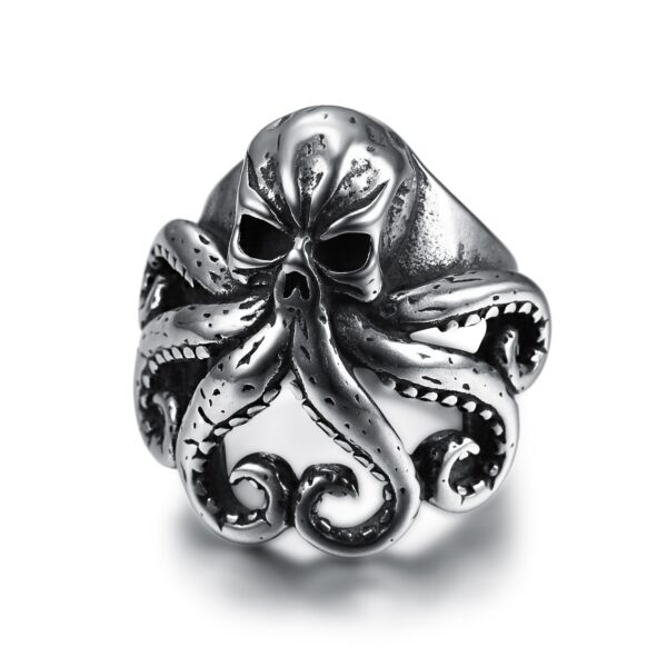 Wholesale Vintage Goth Theme Octopus Alloy Rings