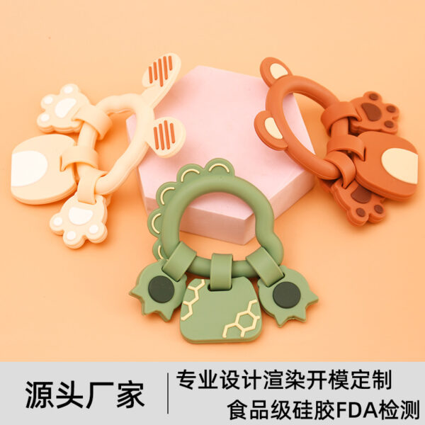 Wholesale Baby Bracelet Silicone Teething Stick Bear Rabbit Teether