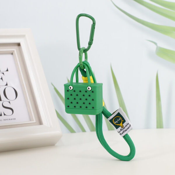 Wholesale Simulation Beach Bags Plastic Keychains