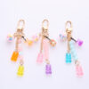 Wholesale Candy Bears Iridescent Gummy Candy Crystal Keychains