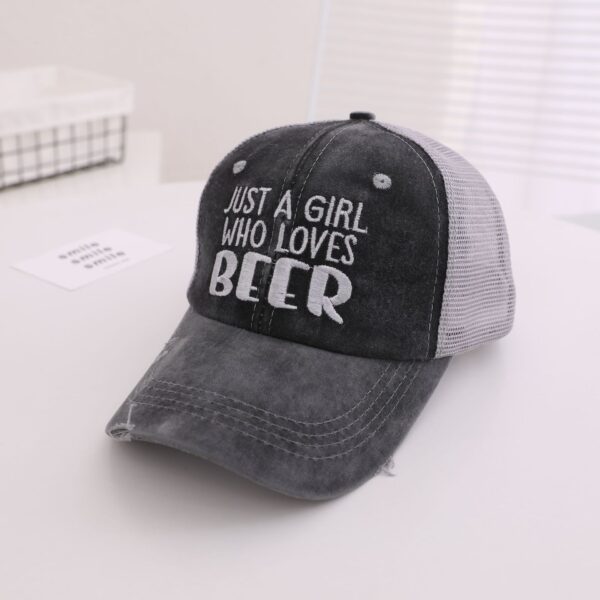 Wholesale Ponytail Embroidered Cotton Baseball Caps