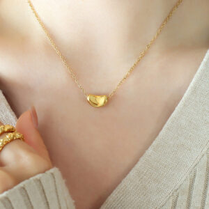 P338-Gold Necklace 40+5cm