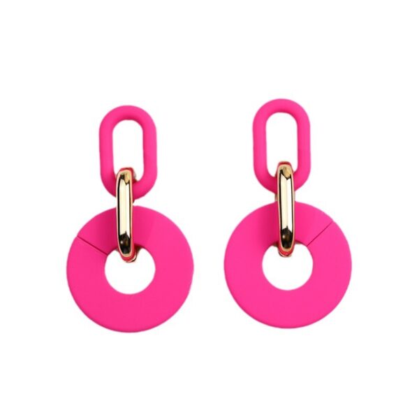 O1CN01eD4aAa1T3M8TvC8Rw_2677772326-0-cib Wholesale Round Hollow Spray Painted Acrylic Earrings