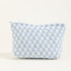Wholesale Large Wool Checkerboard Large Capacity Pencil Case Knitted Storage Bag