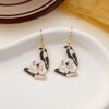 O1CN01eE3XGK1onFkKDz7r7_2059265269-0-cib Wholesale Halloween Rose Skull Funny Crow Butterfly Drop Earrings