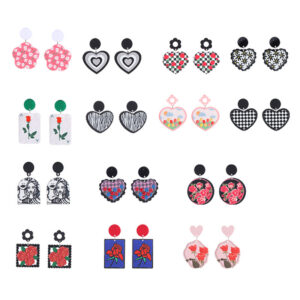 O1CN01eE8BAG1G1tmw9XvFi__2024060563-0-cib Wholesale Valentine's Day Heart Rose Acrylic Earrings