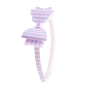 Striped purple headband