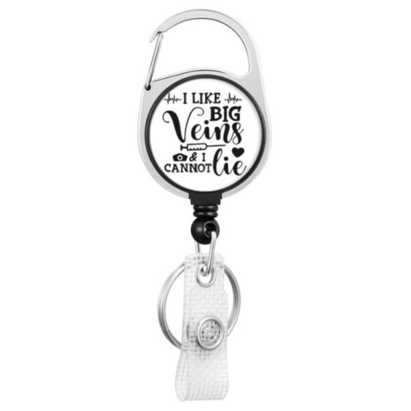 Wholesale Badge Reels ABS Doctor Nurse Carabiner Retractable Keychain