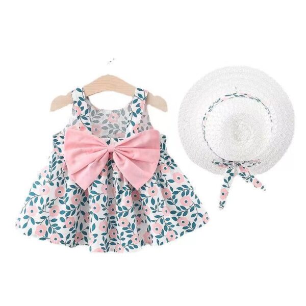 Wholesale Baby Girl Bowknot Princess Dress Cotton Baby Clothes