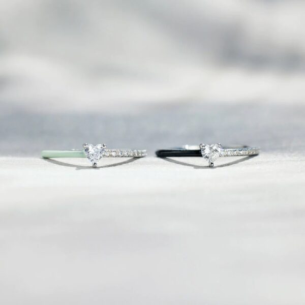 O1CN01eFYlQP1m8pT8wk8yH_2208674054910-0-cib Wholesale Heart Baguette Zirconia Sterling Silver Rings