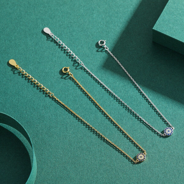 Wholesale S925 Sterling Silver Devil Eyes Micro Setting Bracelet OLY-BT-MoD006