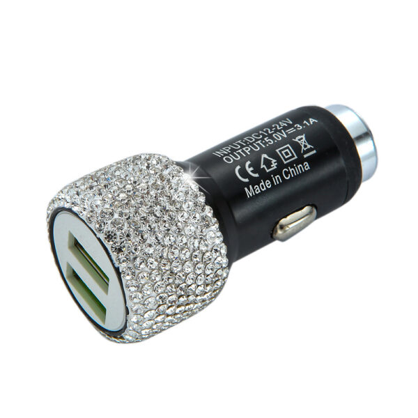 O1CN01eHH0X01eKijh7qikb_2210884313853-0-cib Wholesale Car Charger Fast Charging Dual Usb One Drag Two Multifunctional Aluminum Alloy Car Charging Head Drill Safety Hammer