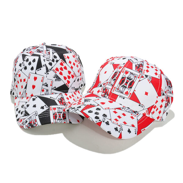 O1CN01eINp1I1QAjlGJVadh_962731936-0-cib Wholesale New Sunshade and Sunscreen Hip-hop Punk Style Poker Print Baseball Cap