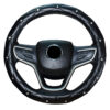 Wholesale Faux Leather Diamond Car Steering Wheel Cover