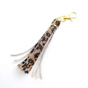 Brown Leopard Tassel