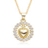 Wholesale Valentine's Day Love Microset Necklace Clavicle Chain