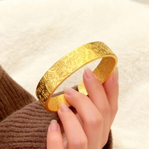 [good fortune lotus plated with sand gold and thickened] 12mm