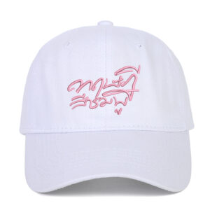 White embroidered pink clothes with the same style / Adjustable