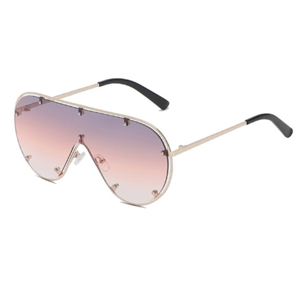 Wholesale PC Metal Large Frame Hollowed-out Women's Sunglasses