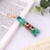 Wholesale PU Pattern Snake Keychain Tassel Pendant