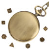 Wholesale DND Dice Bronze Two-sided Polished Thick Waist Chain Pocket Watch Case