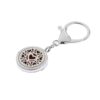 Wholesale 25MM Alloy Dog Paw Tree of Life Hollow Aromatherapy Essential Oil Keychain