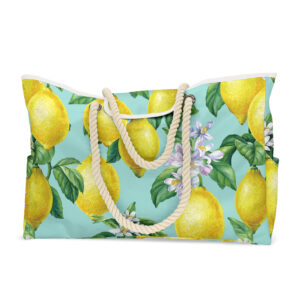 Beach Bag-Green Lemon / Medium