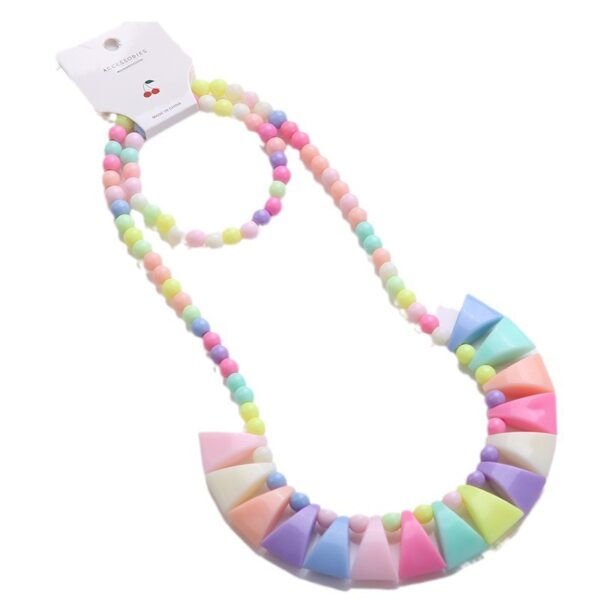 Wholesale Candy Color Bead Necklaces Bracelets Set of Two
