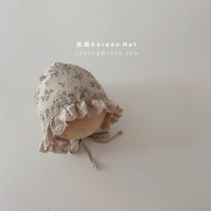 Floral Lace Grey / Head circumference 38-46cm