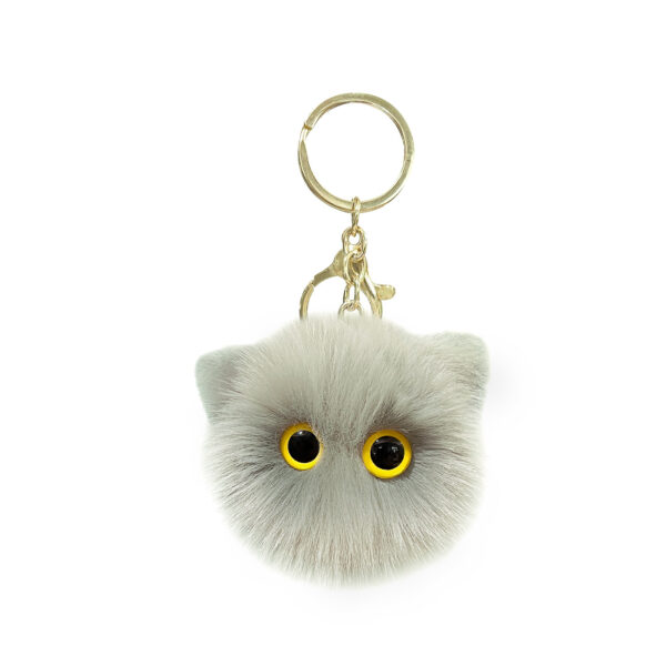 Wholesale Plush Cat Head Toys Keychains