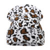 O1CN01eZImxM2AbGwnkdVc5_2496528221-0-cib Wholesale Cow Pattern Leopard Jacquard Knitted Hat Thickened Warm Wool Hat