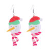 Wholesale Christmas Snowman Boots Christmas Tree Acrylic Earrings