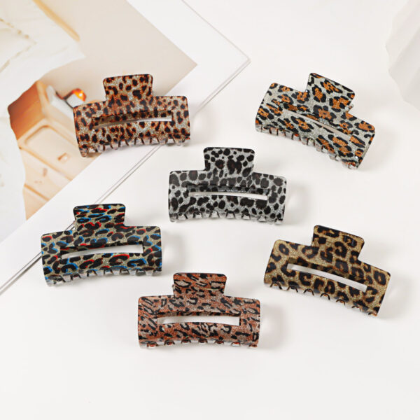 Wholesale Imitation Acetate Leopard Print Grab Clip