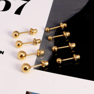 O1CN01ecFH8I1MV6oSHcGjX__2215457981439-0-cib Wholesale 18k Gold Stainless Steel Dot Earrings