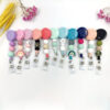 Wholesale Silicone Beaded Telescopic Keychain
