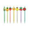 Wholesale Macaron Colored Cartoon Fruit Plastic Ballpoint Pen