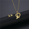 Wholesale Flower Dragonfly Stainless Steel Necklace Earrings Set