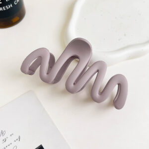 11cm wave-frosted purple gray / Metal