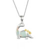 Wholesale Opal Dinosaur Alloy Necklaces