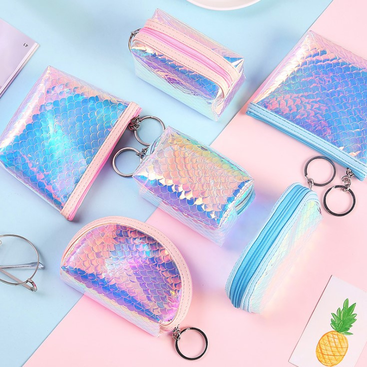 Wholesale PVC Fish Scale Sequin Coin Purse
