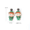 Wholesale Christmas Penguin Santa Claus Snowman Elk Gingerbread Man Earrings