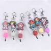Wholesale Creative Cartoon Beef Beef Beaded Silicone Keychain
