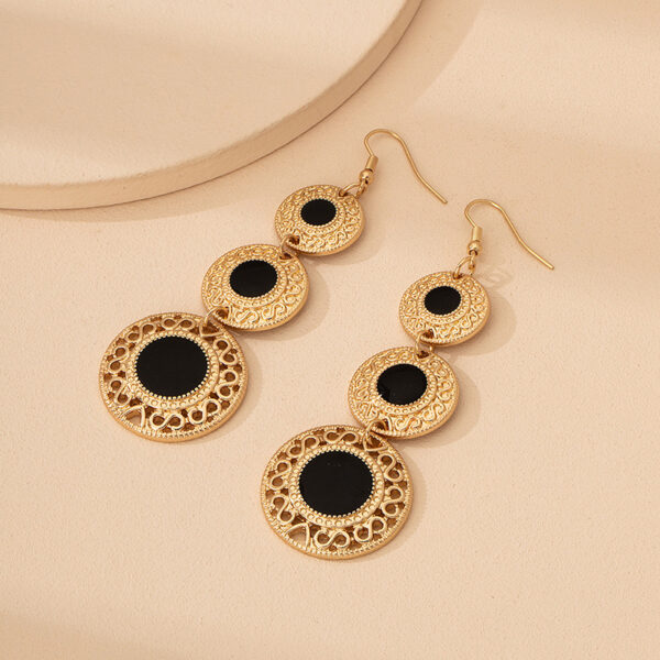 Wholesale Vintage Geometric Drip Alloy Earrings